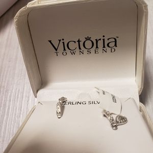 Authentic Victoria Townsend Sterling Silver Earrings